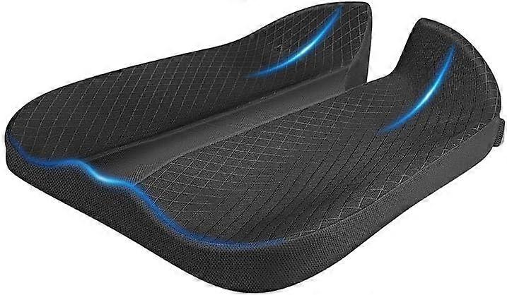 Large Size Memory Foam Seat Cushion for Sciatica Relief, Comfortable Support, Ergonomic Design, Soft Breathable Cover