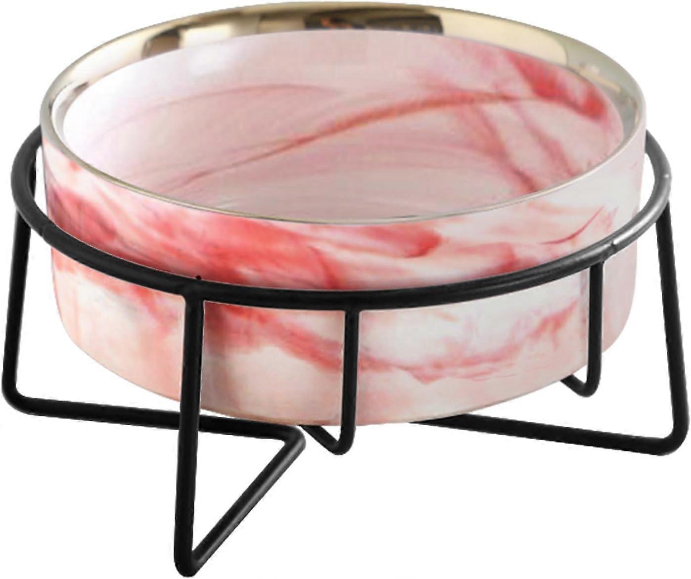 Dazzling Ceramic Pet Bowls for Dogs and Cats, Elevated Indoor Design, Non-Slip Base, Durable Material, 2 Sizes Available