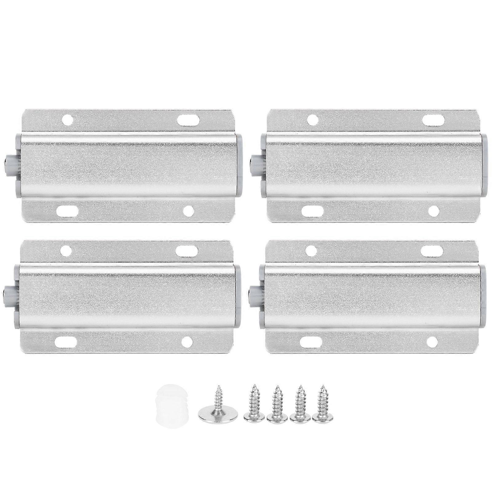 4 Sets Magnetic Push Open Latches Door Damper HandleFree Spring SelfLocking Device