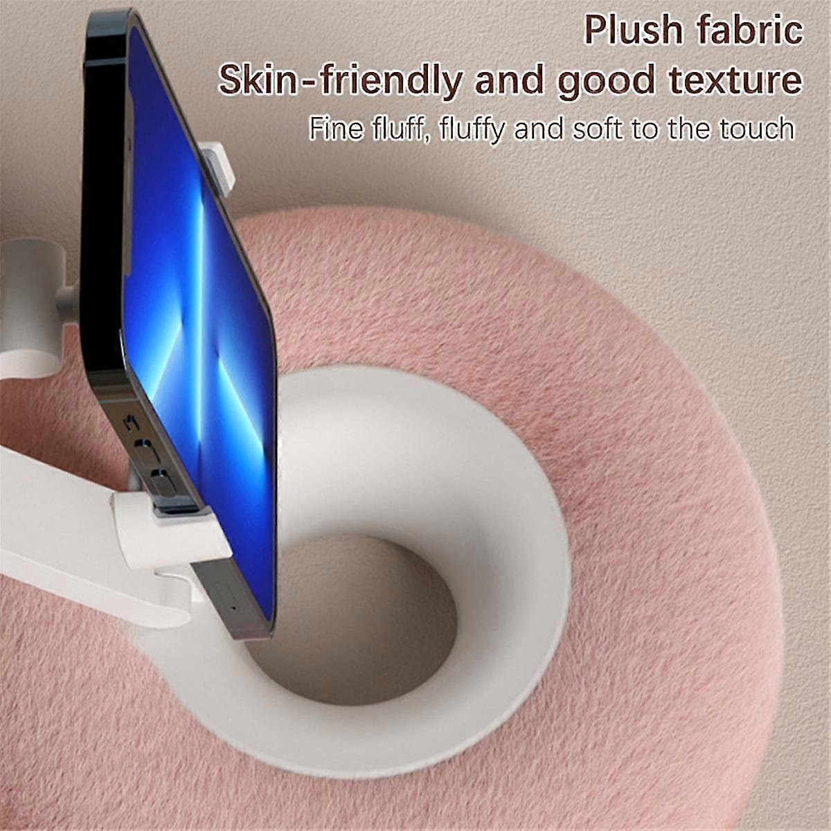 Mobile Phone Pillow Holder Bed Sofa Lap Adjustable Soft Pillow Stand For 4.7in-7.0in B