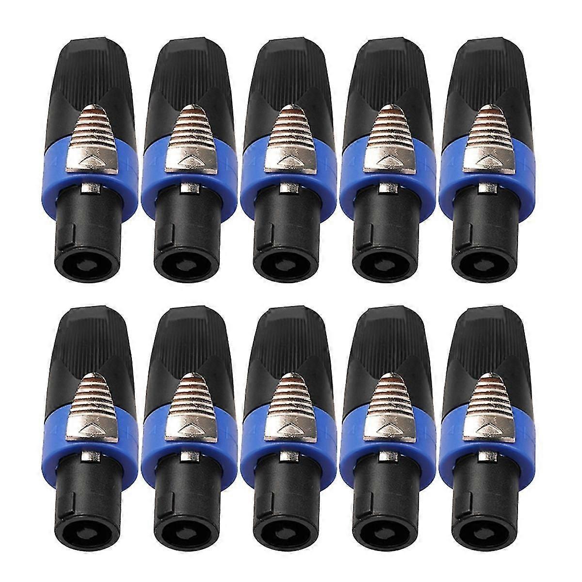 10 Pcs Audio Speaker Connectors Plugs Twist Lock Rechargeable Portable Speaker Wireless For Speakon-YKY416