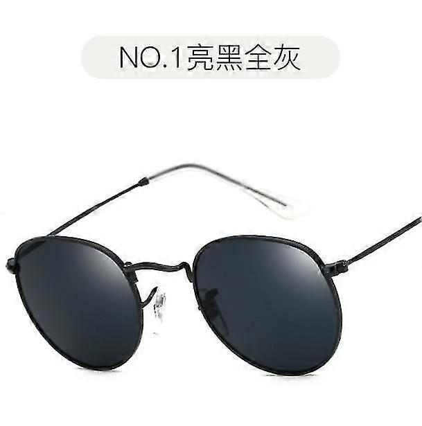 מראה שמשית חדשה לנשים רטרו אישיות משקפי שמש סרט צבע משקפי שמש מחזירי אור מתכת