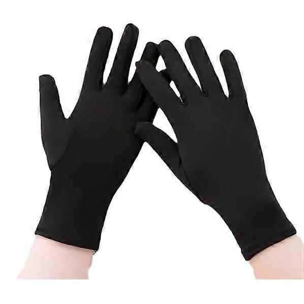 Elastic Stretch Gloves for Halloween Parties, Adult Size, Black Color, Comfortable Fit, Durable Material