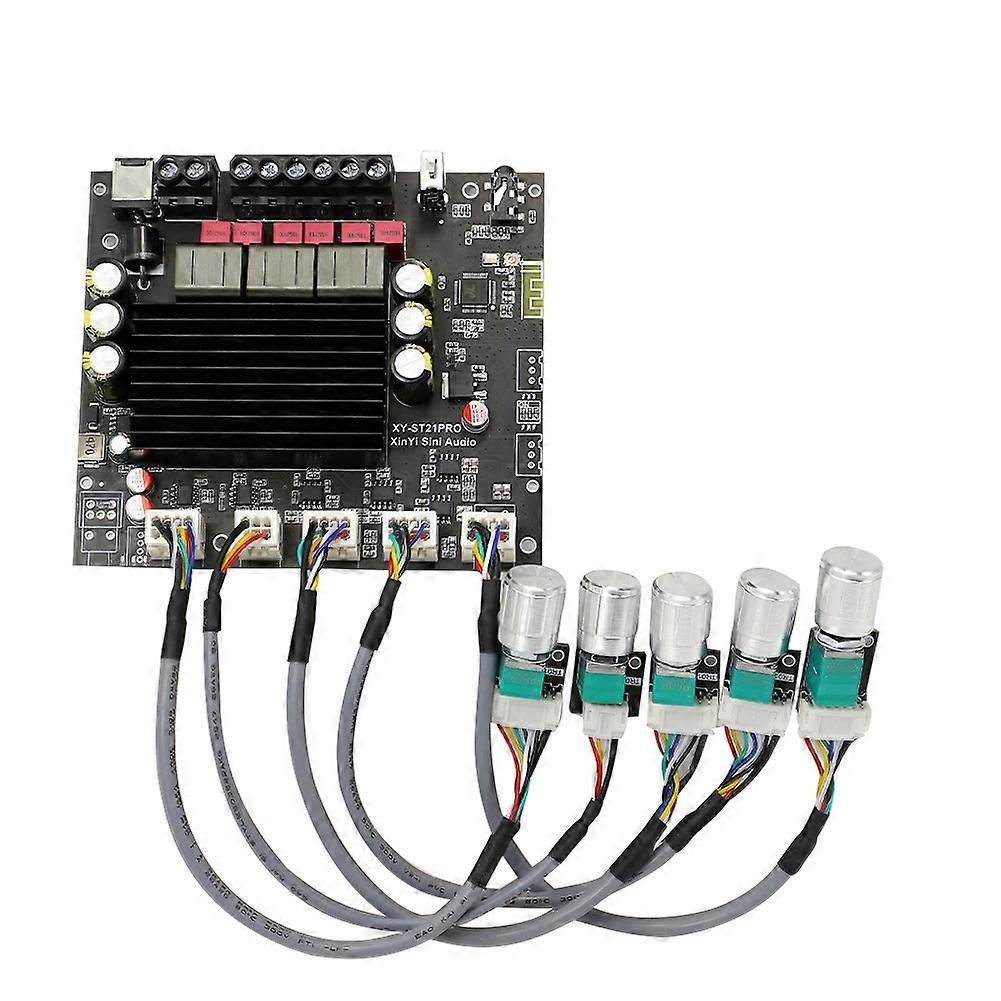 XY-ST21PRO Compact 2.1Channel TPA3255 BT Digital Power Amplifier Board High And Low Tone Subwoofer Power Amplifier Board 100W*2+200W