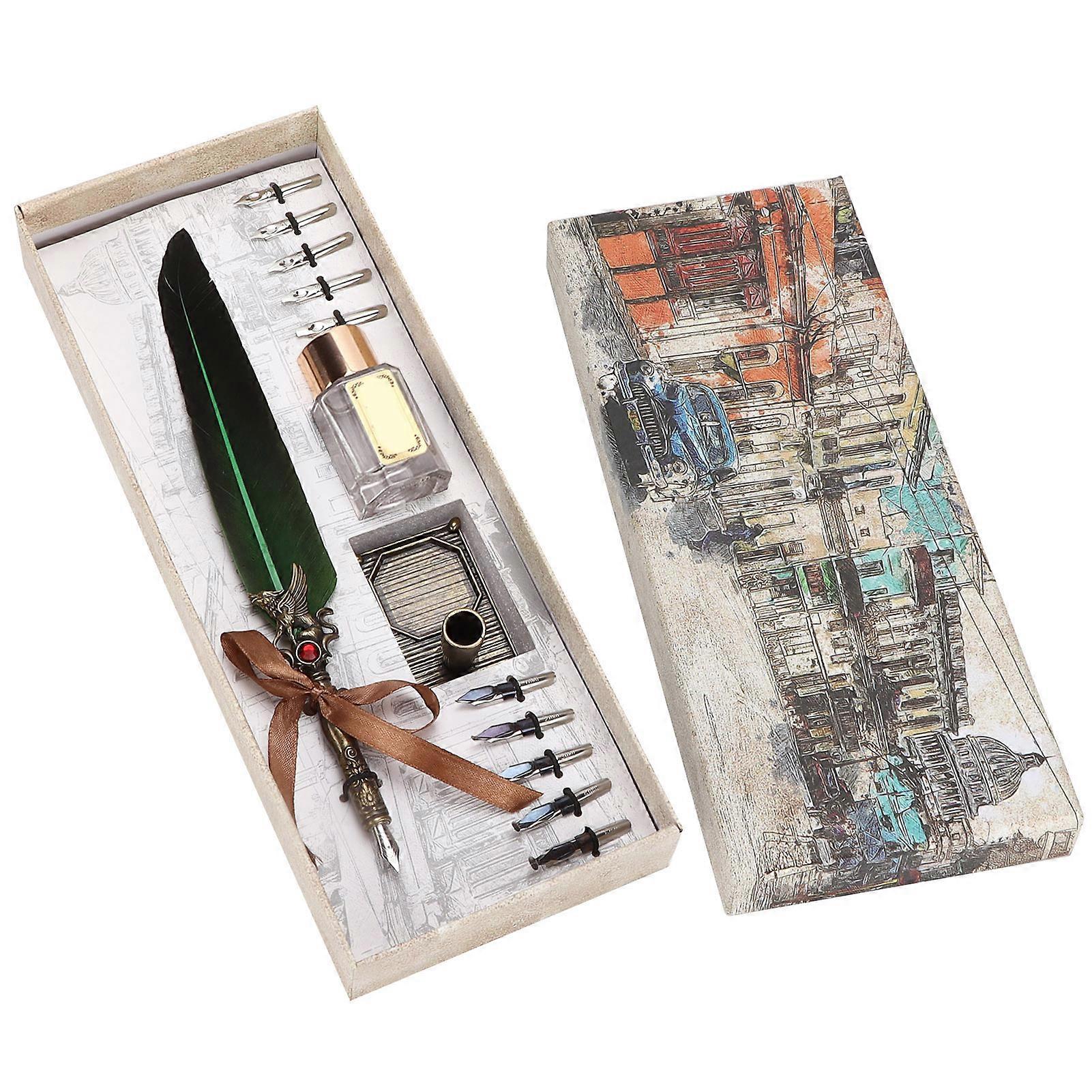 Feather Pen Set, Vintage, Creativity, Writing, Gift
