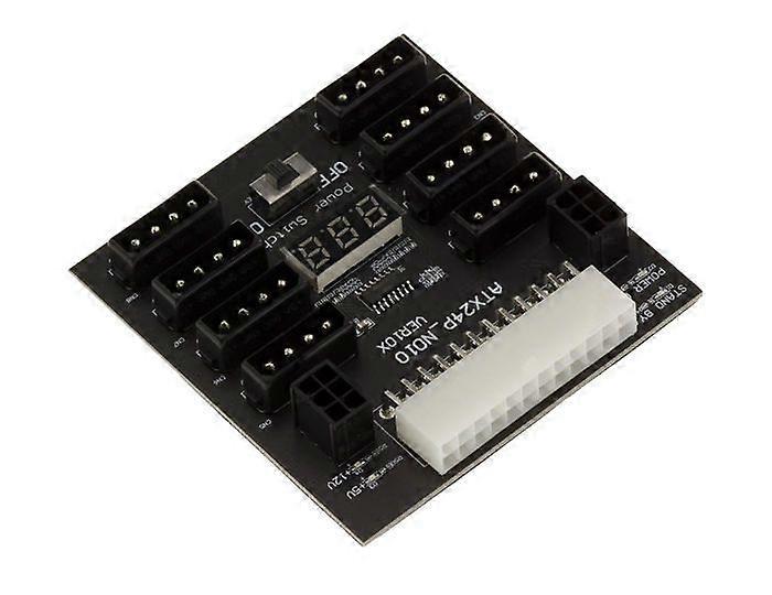 KALEA-INFORMATIQUE Breakout Board 800W power supply ATX 24 - ATX24 to 8 x Molex and 2 x P6 5V 12V