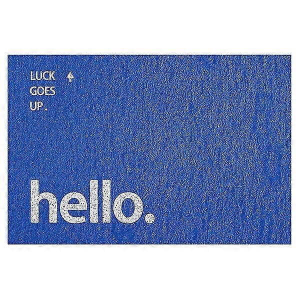 Blue Rectangular PVC Floor Mat 40 x 60 cm - Non-Slip, Durable, Easy to Clean, Tight Surface, Stylish Design