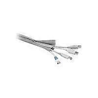 MicroConnect - Envoltura de cable con gancho & Cierre de lazo - Plata