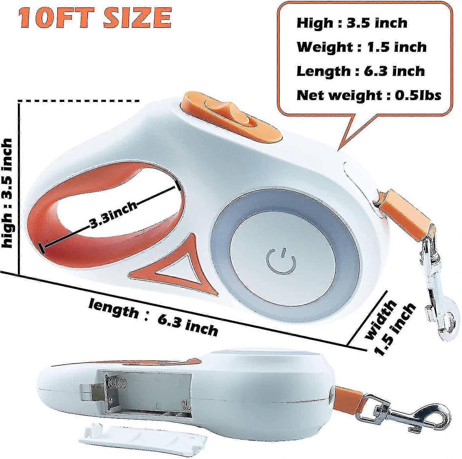 Newway Dog Leash Retractable Dogs Leashes With Led Bright Flashlight ...