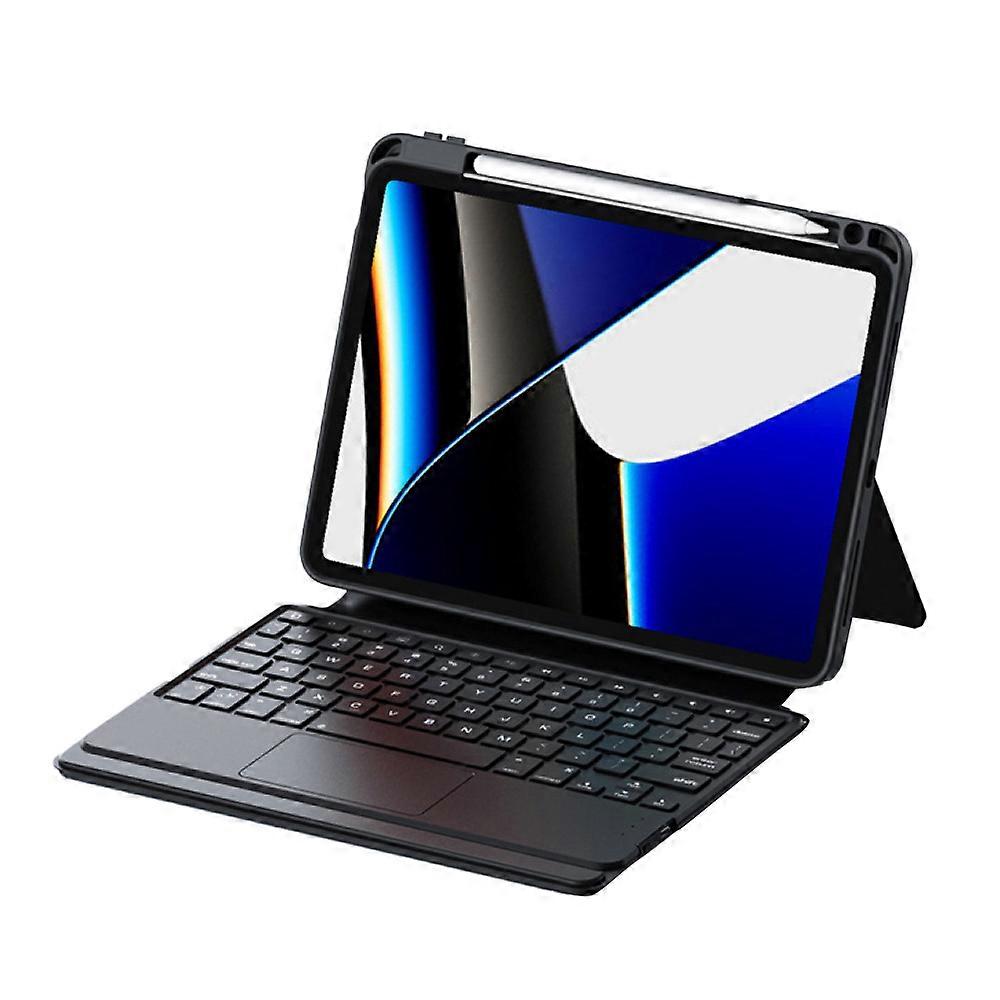Magnetically Attached Wireless Connection For 12.9 Inch 5Th/4Th/3Rd Generation, Backlit Keyboard Protective Case With Adjustable Viewing Angles