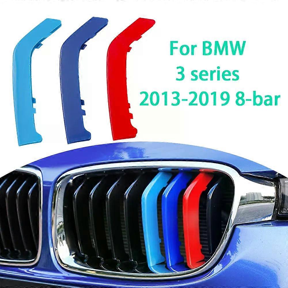 3pcs Power Front Grille Trim Stripsor F30 3 Series 2013 2014 2015 2016 2017 2018 2019 Style Grille Accessories