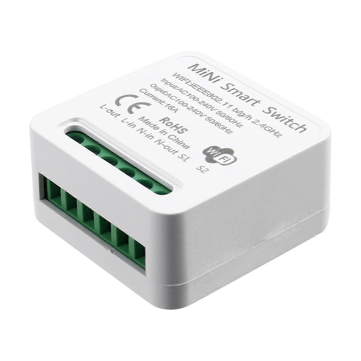 Mini Smart WiFi Relay Switch, DIY Timer Light Switch Module Smart Life/Tuya Application, Wireless Re