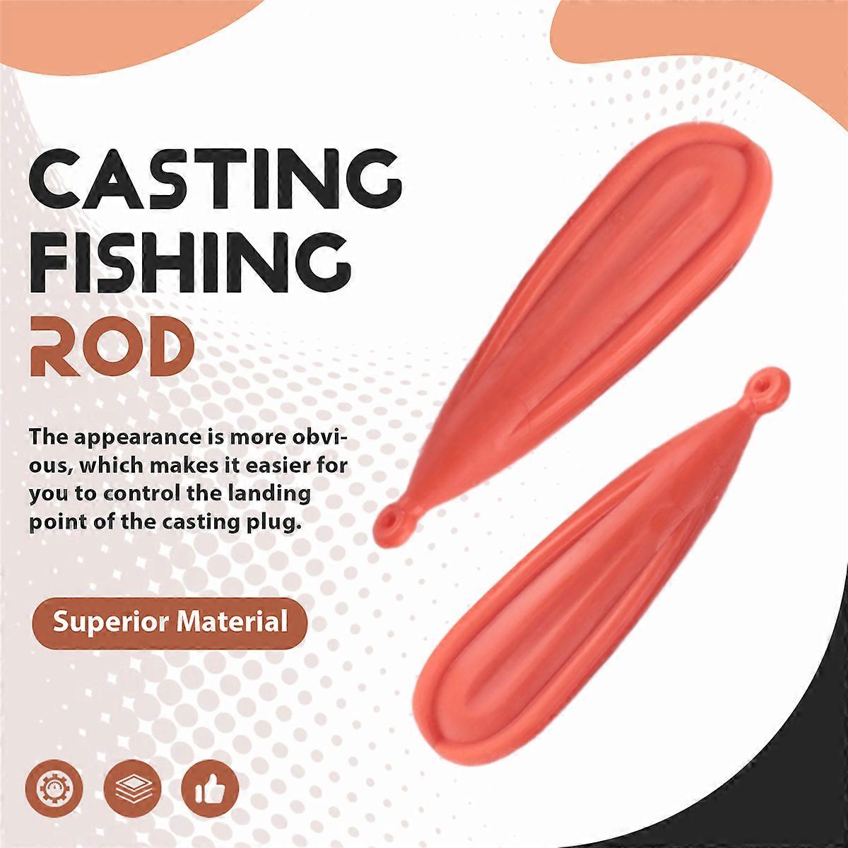 Fishing Practice Plug Fishing Casting Plug Rubber Practice Plug,6Pcs