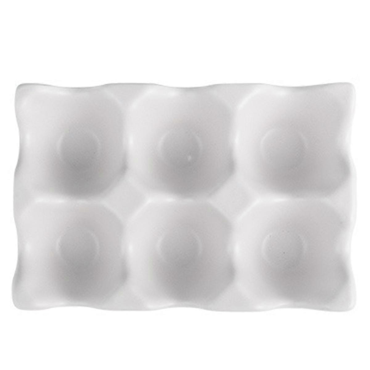 Kitchen Supplies Egg Tray Household Ceramic Tableware Supplies White