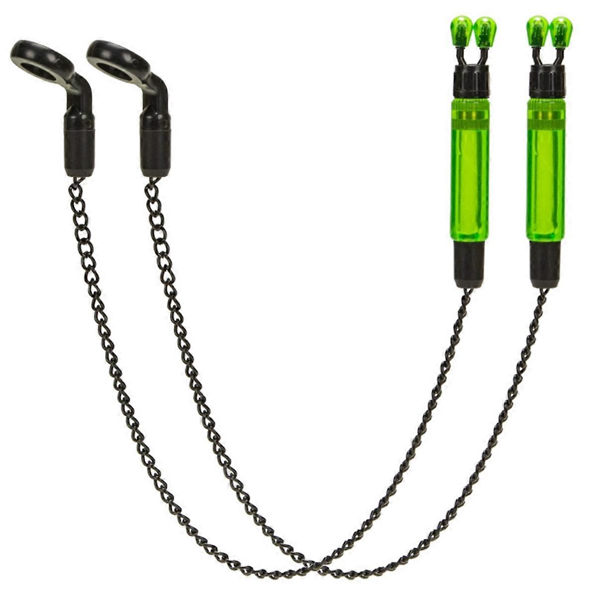 2pcs Bite Alarms Carp for Fishing Alarm Indicator Green