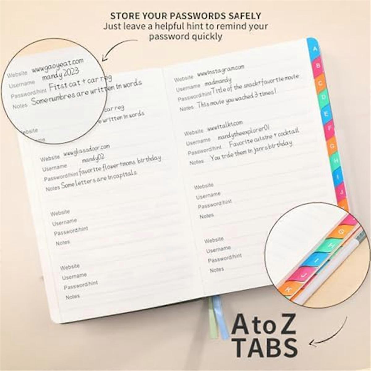 Libro di custodia delle password F