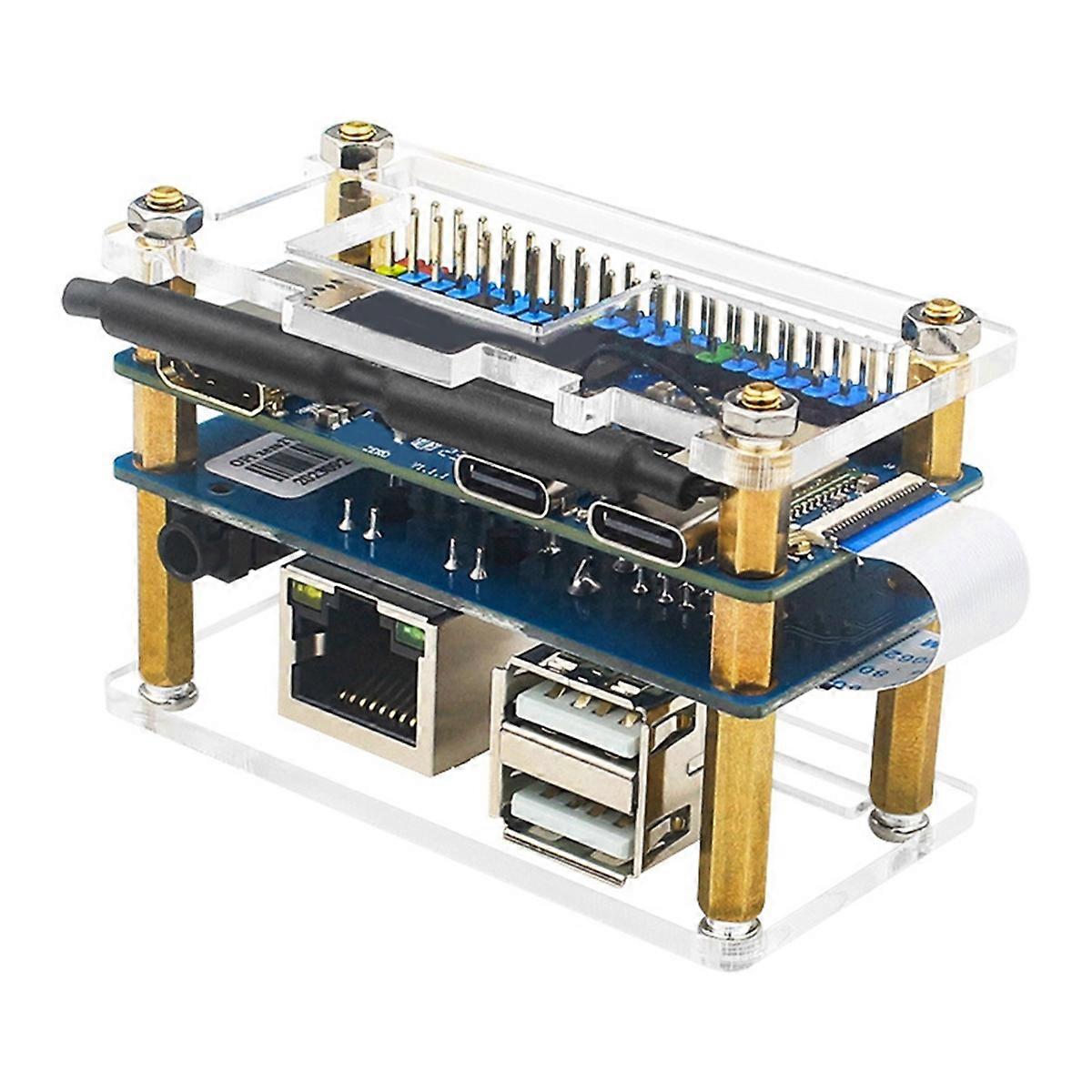 For Zero 2 W Expansion Board+Case 100M Network Port+USB 2.0