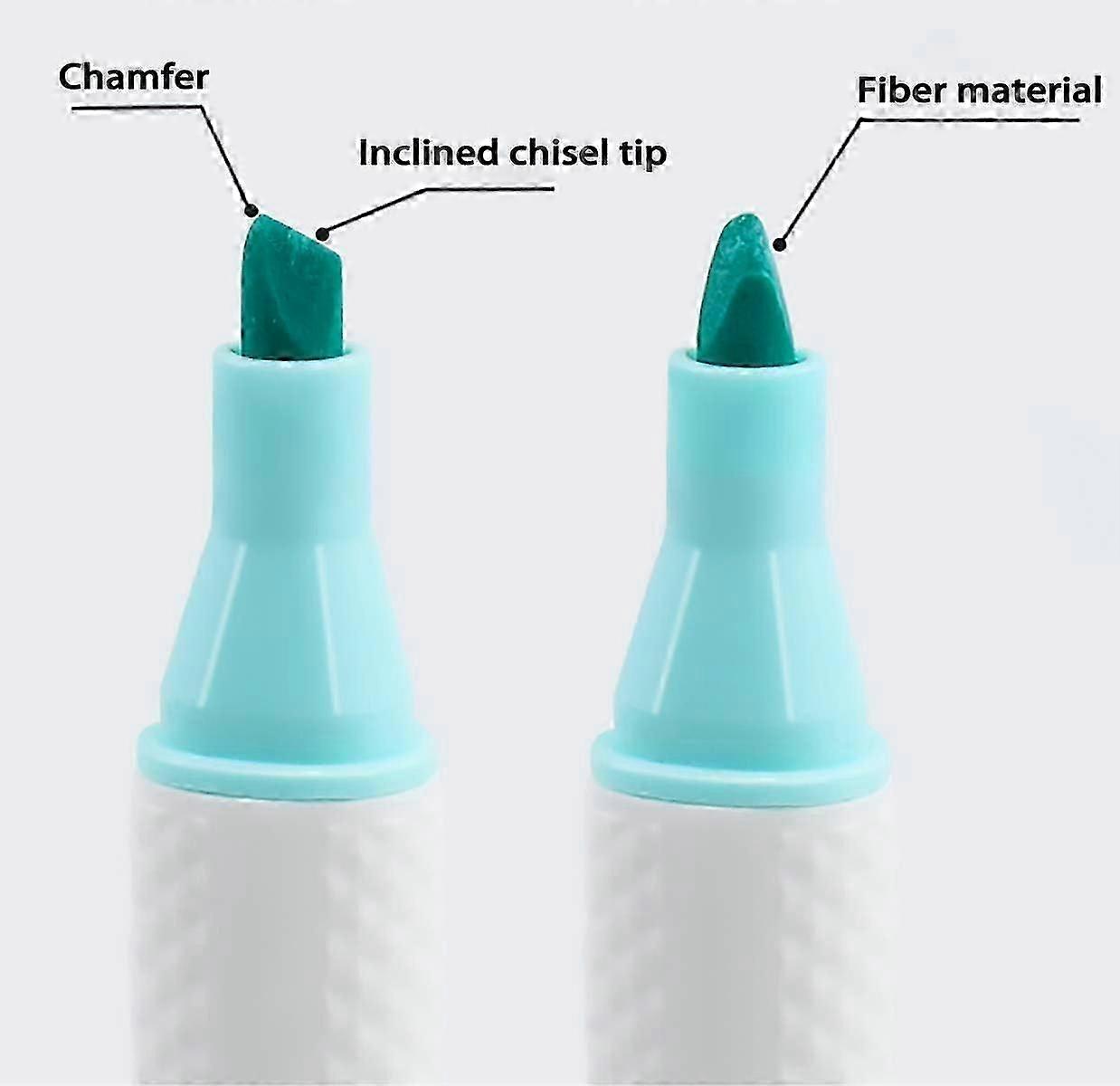 Pastel Chisel Dot Highlighter Cute Assorted Ink 8 Colours Marker Set Students Children Gift