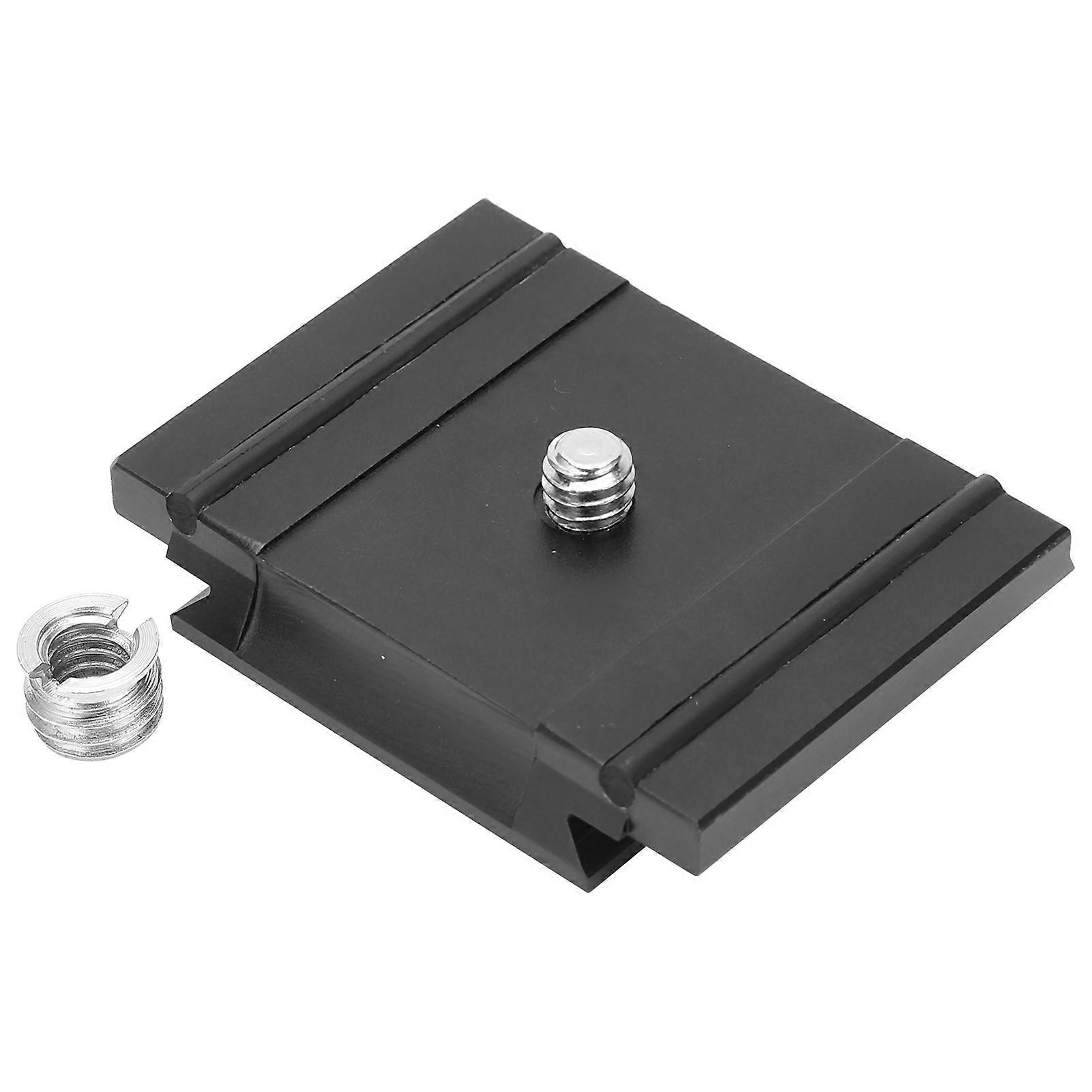 "Aluminum Alloy Camera Quick Release Plate with Conversion Nut, Lightweight & Durable"