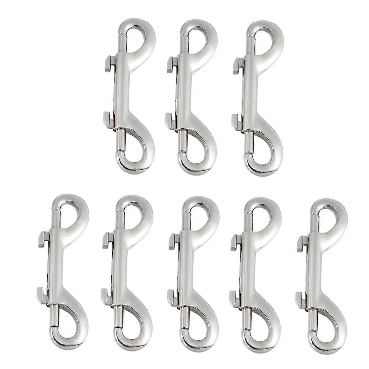 2sets Double Ended Medium Hook Snap Clip Long Bolt Snap for in Farming 8pcs2