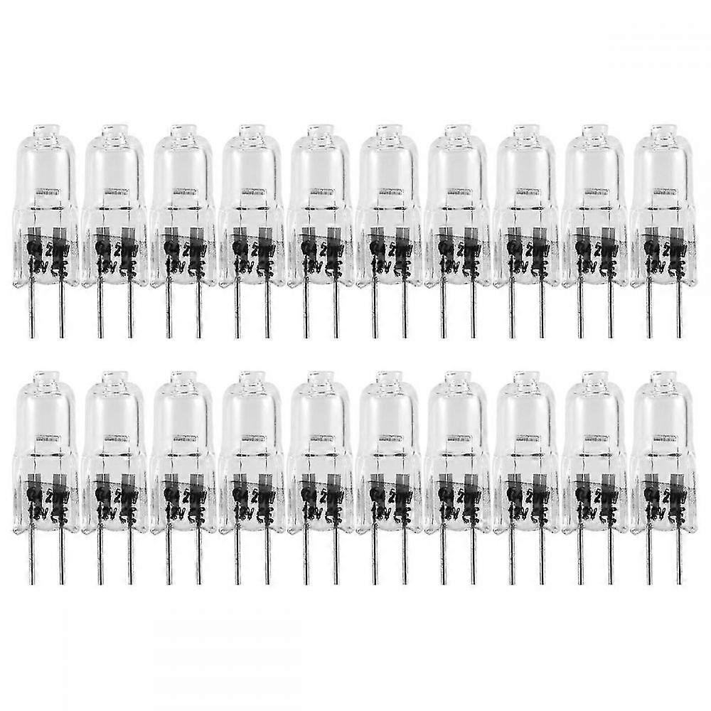 20 pcs g4 halogen bulbs,20w 12v halogen light bulbs 2 pin clear lamp bulb,for cooker lighting,signal lights,track