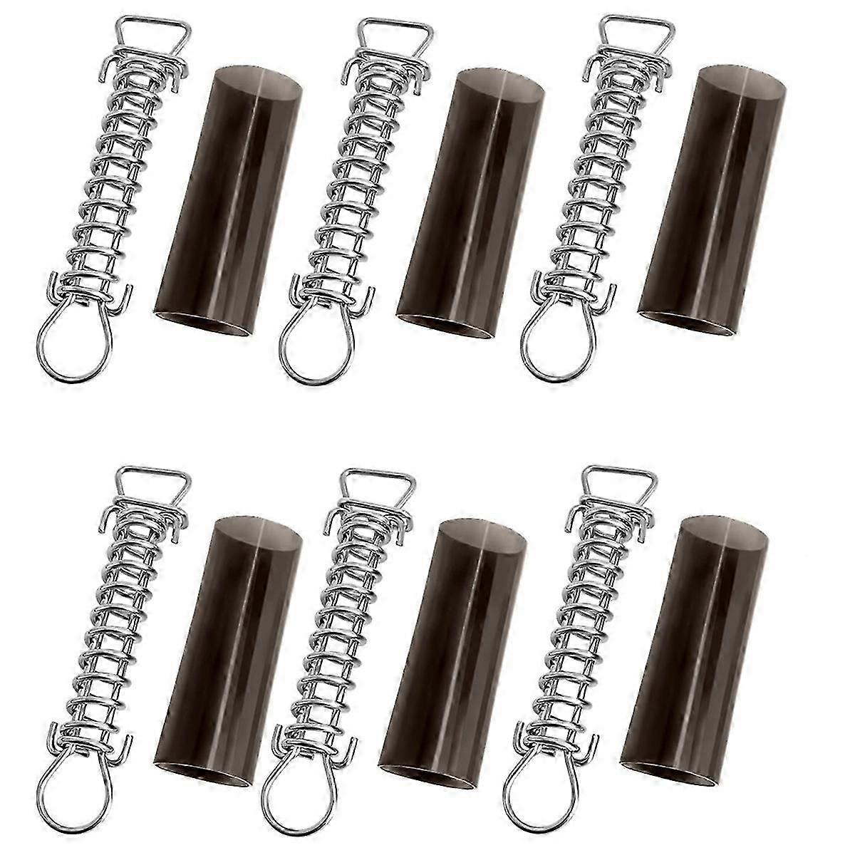 6Pack Pool Winter Cover Spring with Pool Protective Spring Cover with Stopper D Ring & Vinyl Spring Sleeves