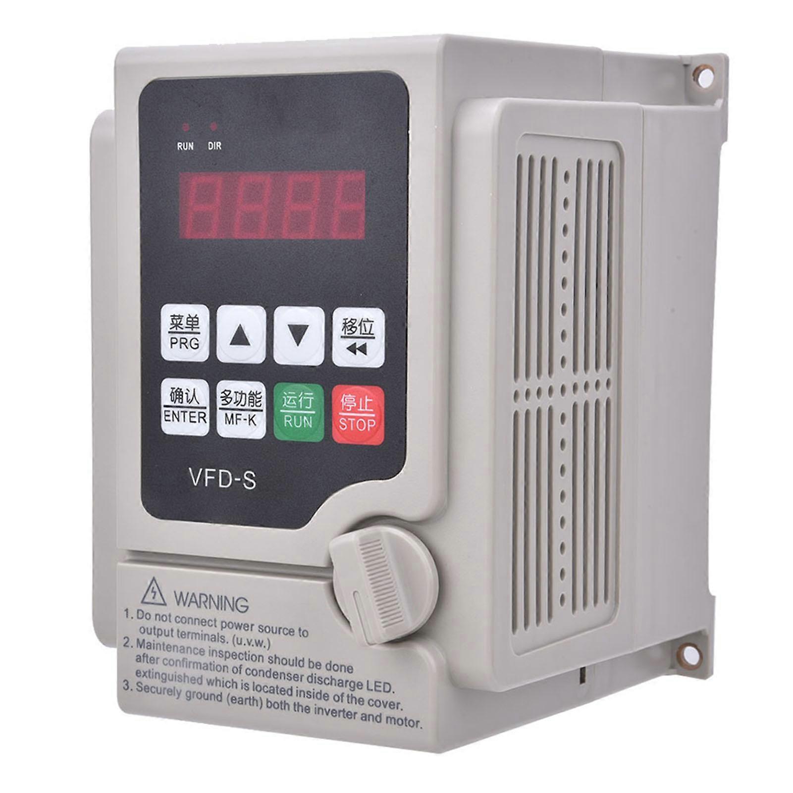 220V VFD Frequency Inverter Single-Phase Input 3-Phase Output Frequency Converter2.2KW