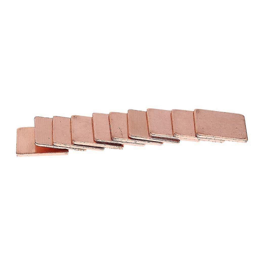10Pieces Heat Sink Copper Cooling Shim Pad 15x15 for Raspberry Pi GPU CPU