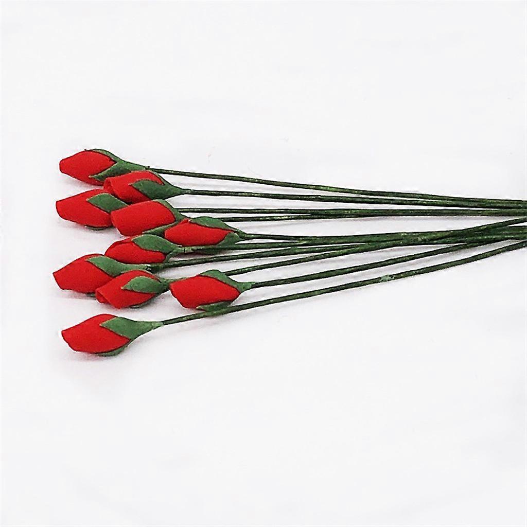 1/12 DIY Mini Artificial Flower Bouquet Simulation Dollhouse Toy 10 Pcs Calming Toy