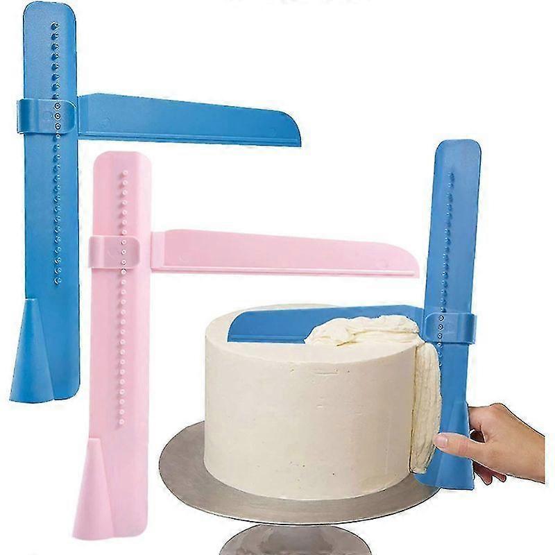 Cake Scraper Adjustable Diy Baking Decorating Tool 2 Pcs
