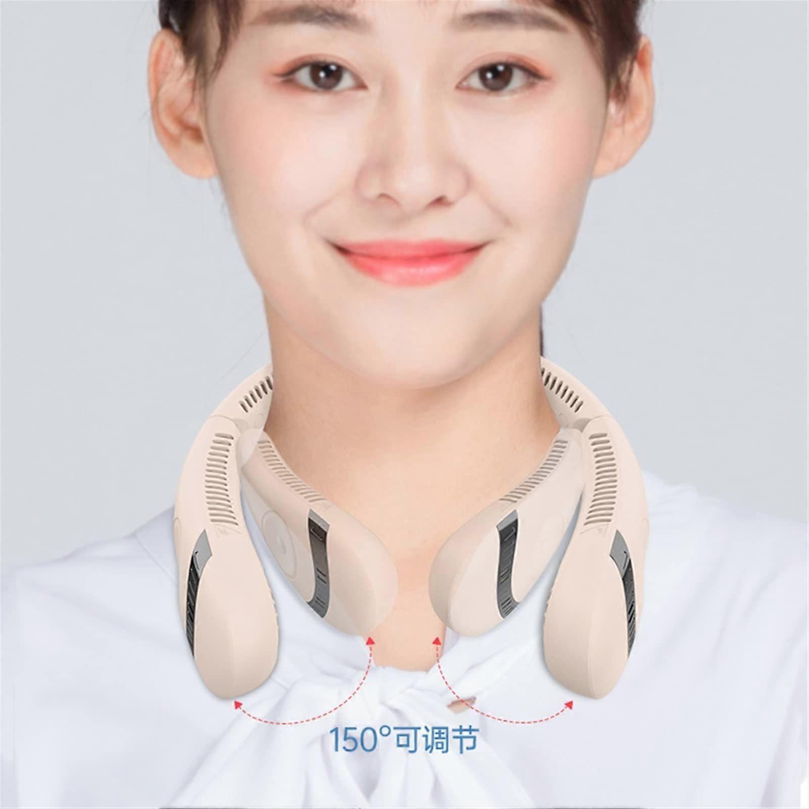 Portable Handfree Hanging Neck Fans (Pink)