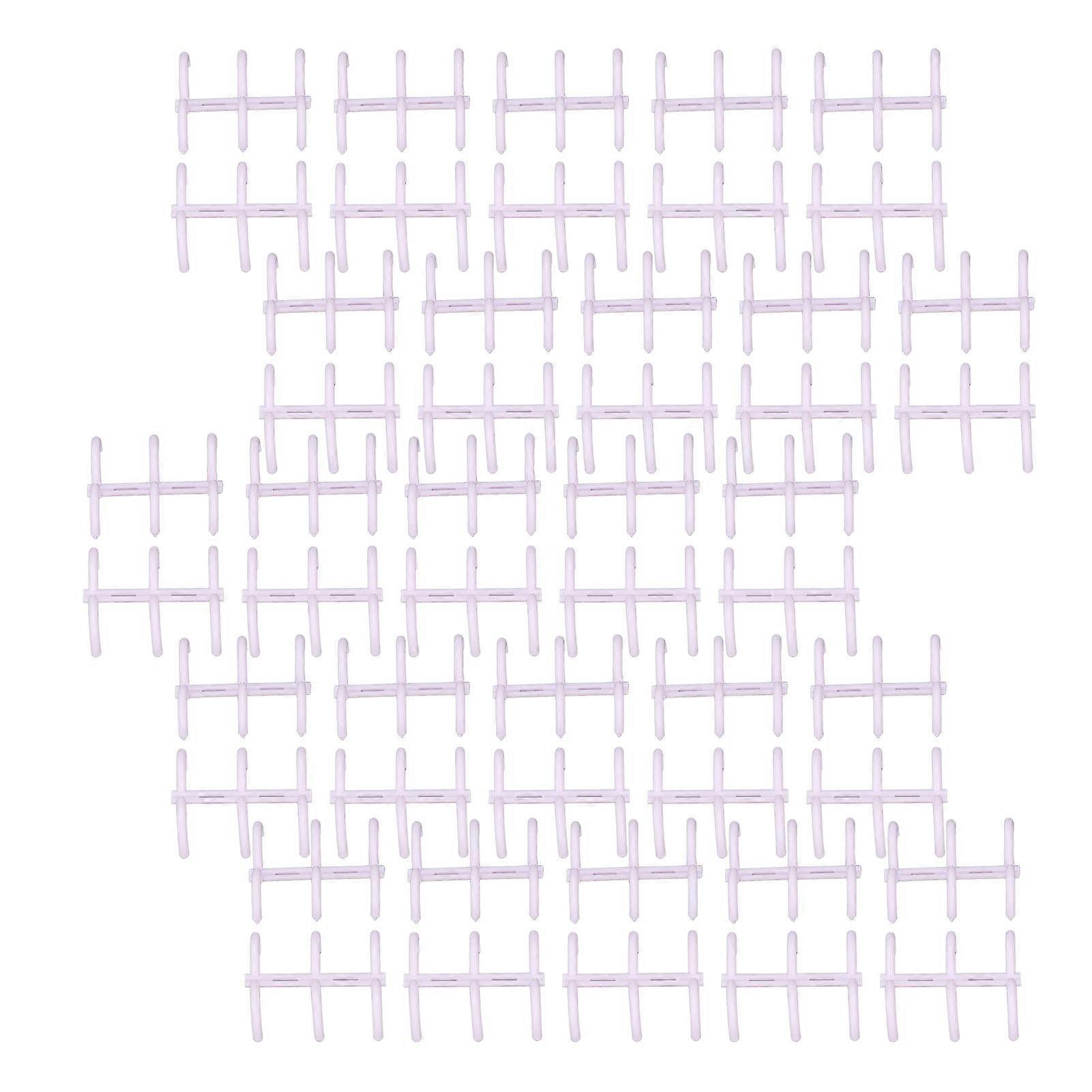 50PCS Comb Binding Spine 16mmx3 Rings PP Multifunctional Book Binder Spine for Reports