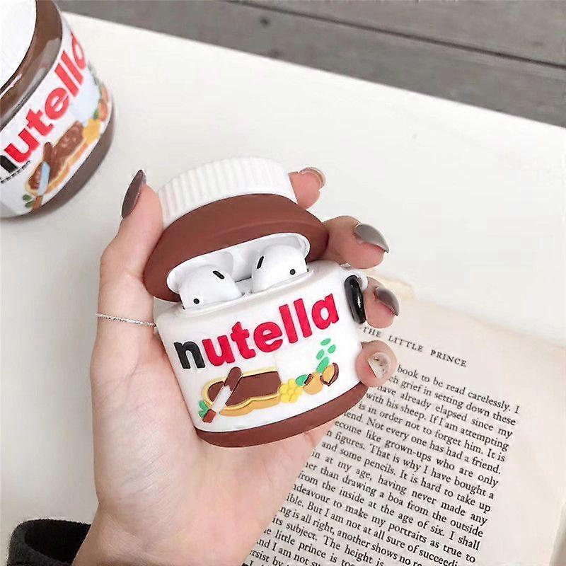 Headphone Case ,Airpods Silicone Case Accessories ,Fun Case Silicone Nutella