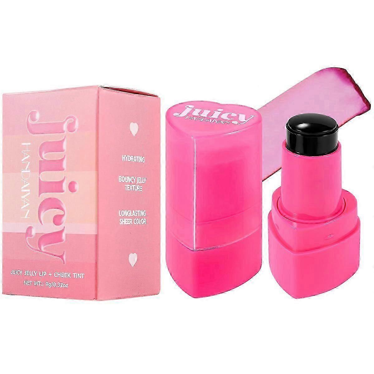 Multi-Use Water Jelly Tint Stick, Sheer Lip &; Cheek Stain Finish, 3-σε-1, Cheek Blush Stick, &; Eyeshadow &; Lip Tinted Μακράς Διαρκείας Υγρασία