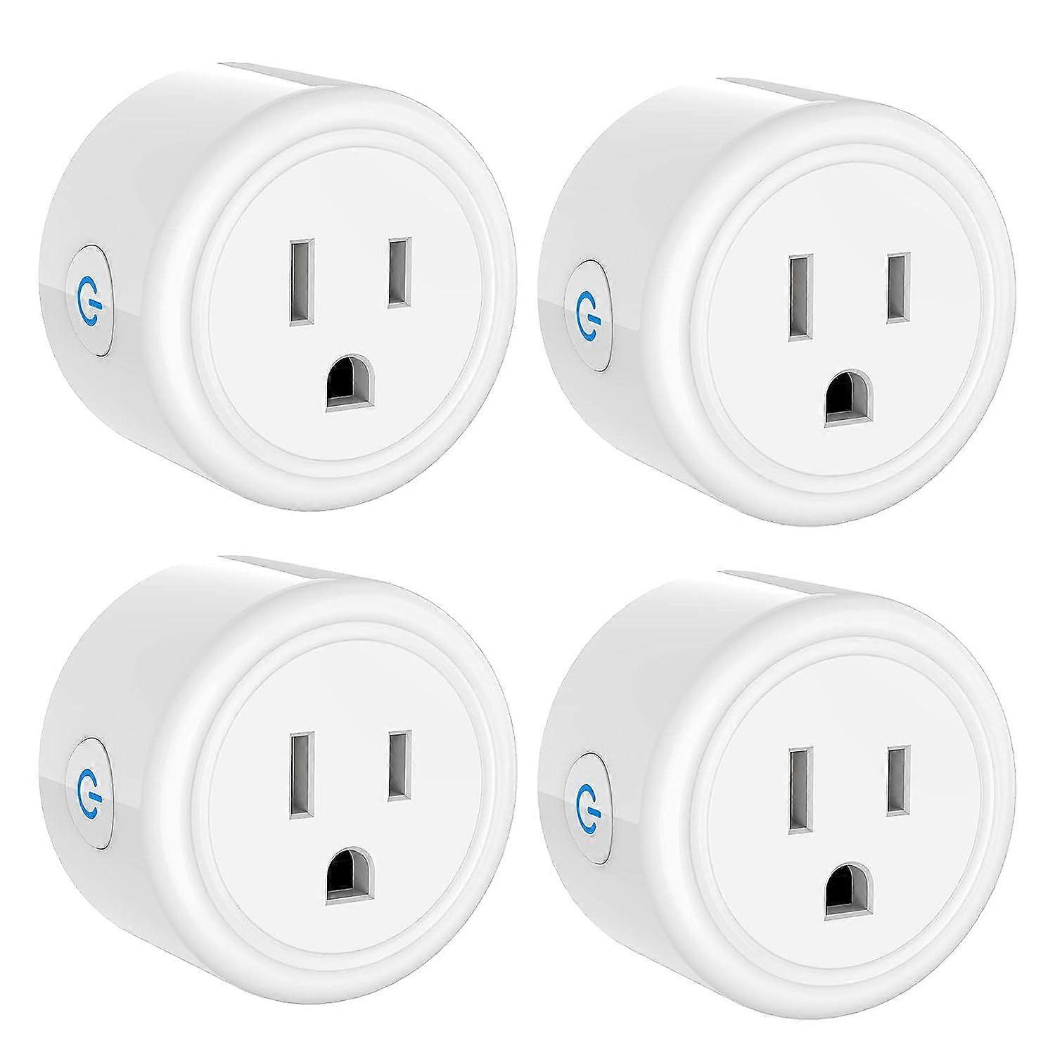 Smart Plug Mini Wi-Fi Plugs Work with Alexa and Google Home Smart Life Surge Protector Remote & Voice Control Timer & Schedule Function No Hub Require