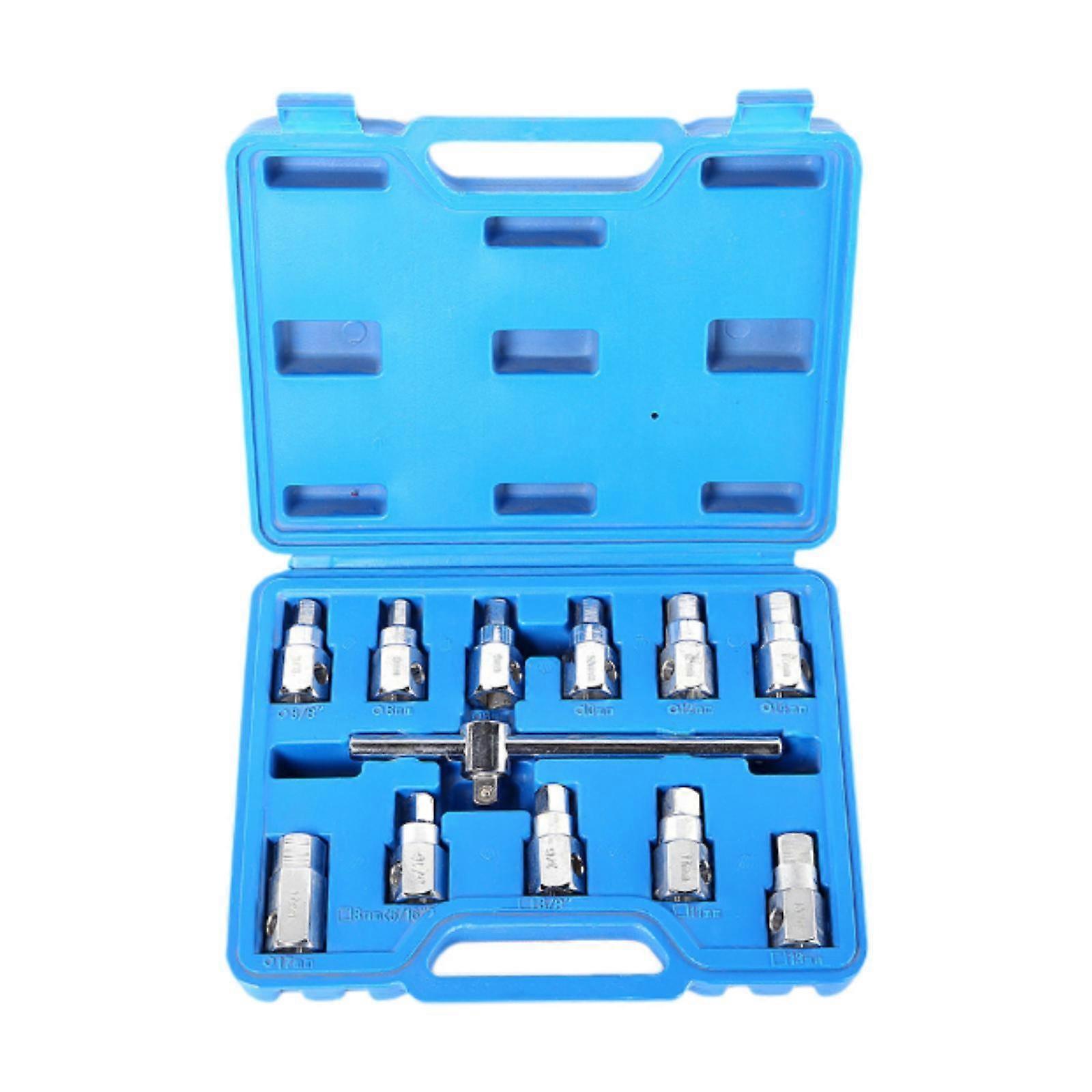 12Pcs Spline Bit Socket Set Professional Utility High Performance Portable