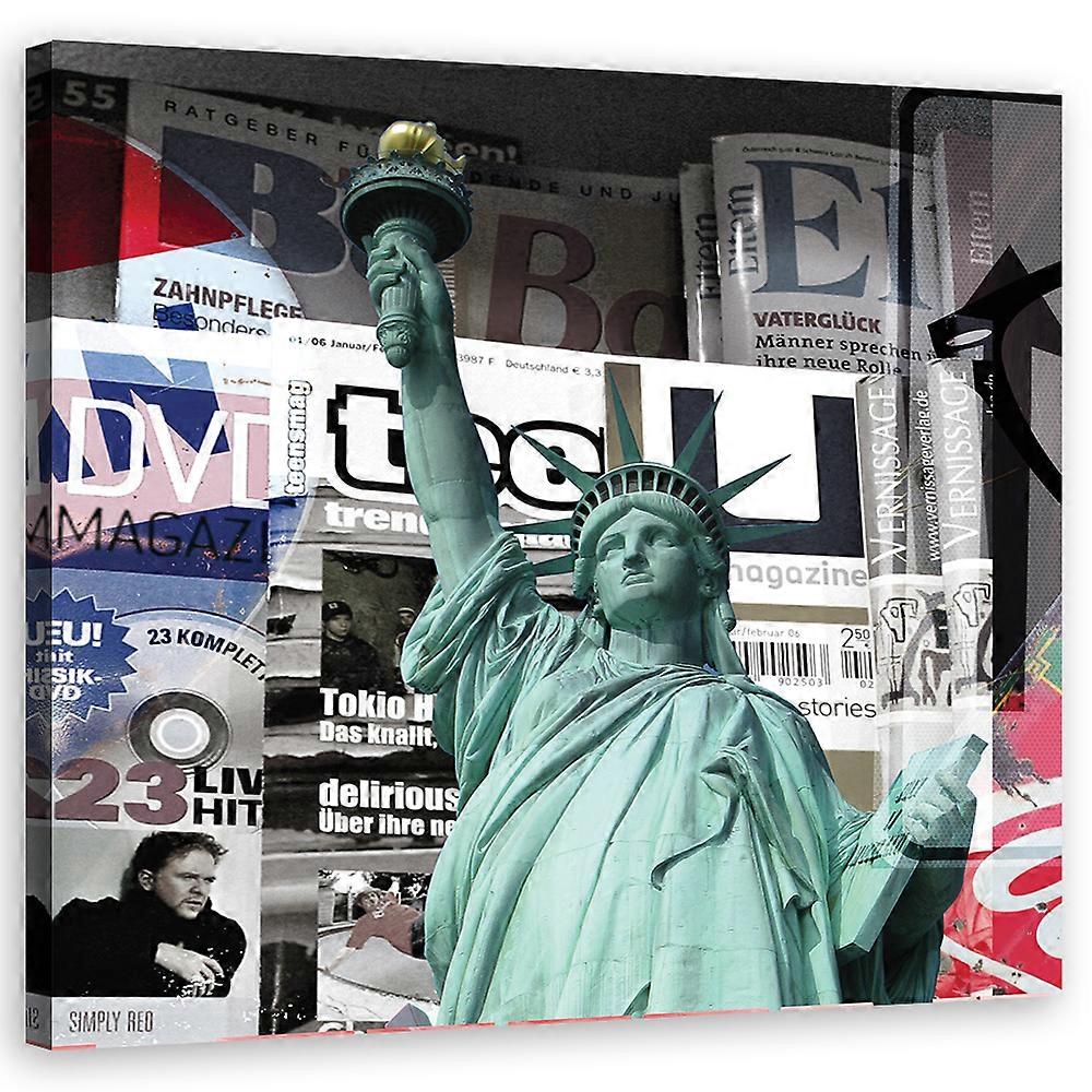 Imprimare pe pânză, Abstracțiuni - Colorat - 30x30