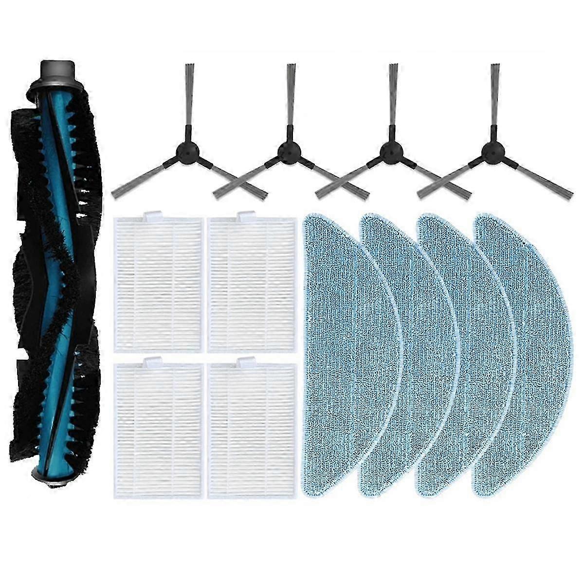 Accessory Set for Clever&Clean L-Series 707: Main Side Brush Mop Filter,B