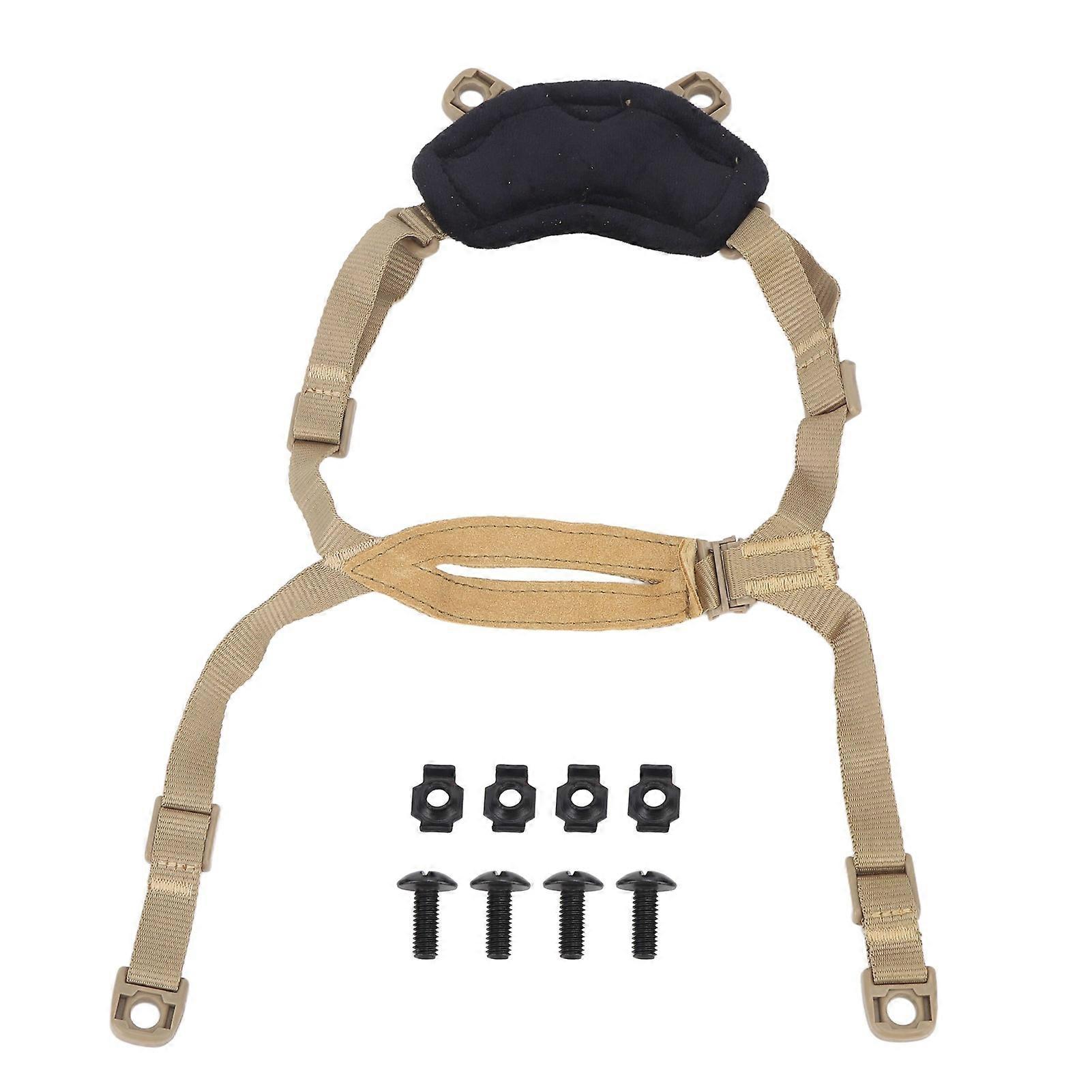 Helmet Chin Strap Outdoor Adjustable 4 Points Chin Strap for MICH Fast Helmet Accessory