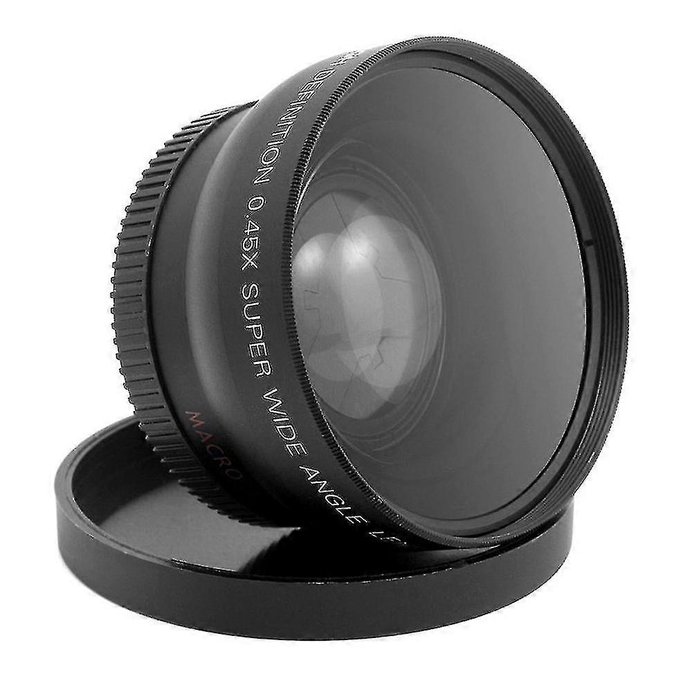 lens HD 52mm 0.45x wide angle lens with macro for 52mm DSLR cameras