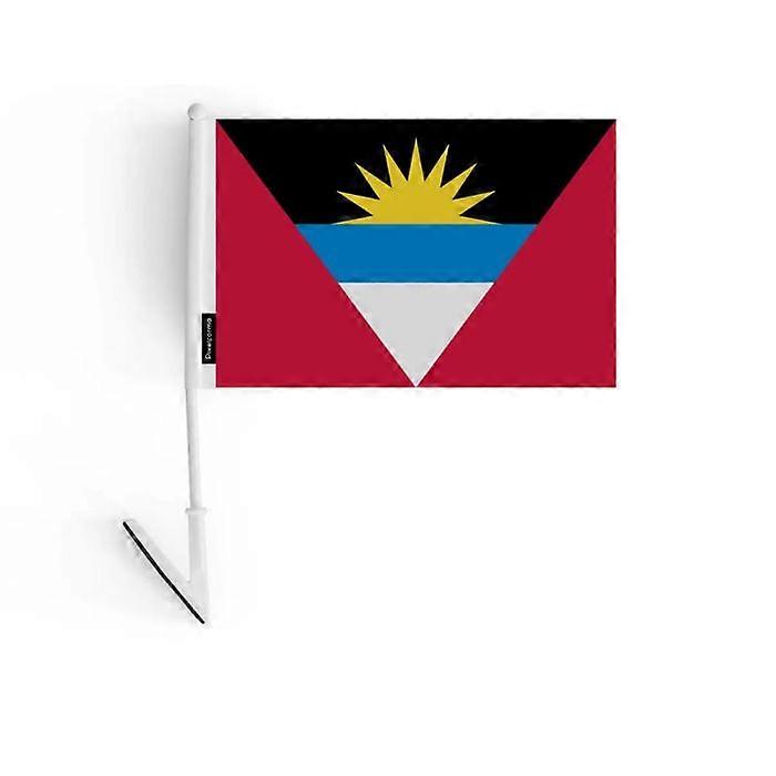 Adhesive Flag – Antigua and Barbuda – 14 x 21 cm – Soft Polyester – Easy to Stick – 5 pieces