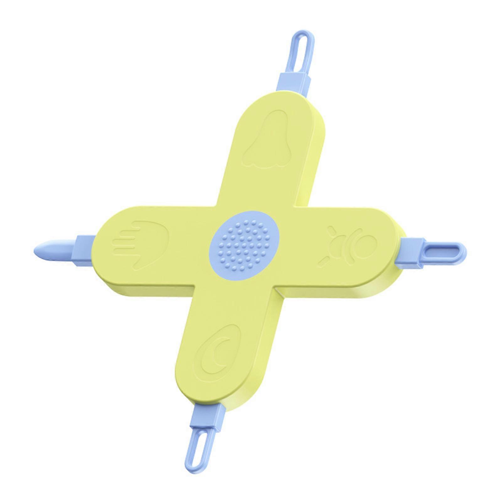 4-in-1 Convenient Grooming Tool 4 Functions in one Toddlers Ear Wax Remover Nose Cleaner Nasal Cavity Care Supplies  Yellow