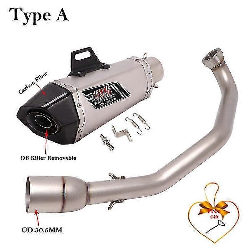 Sistema De Escape Exhaut Para Motocicleta Zontes, Tubo Frontal Modificado Con Silenciador De 51mm, Db Killer, Zt350d, 350d, 2021 - 2023