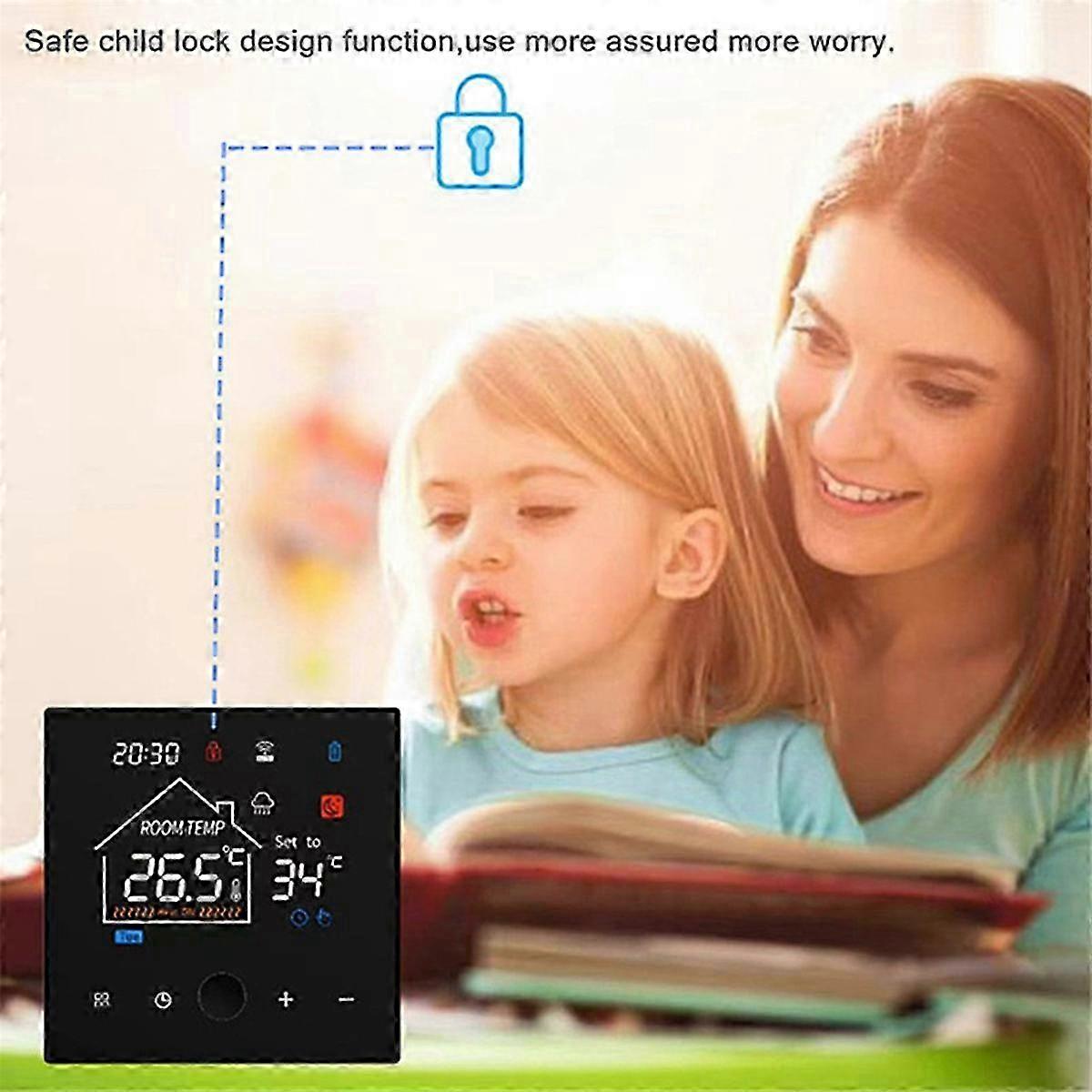 Tuya Smart Home Wifi Temperature Remote Controller Wireless Gas Wall Furnace Thermostat,Programmable Underfloor Heating