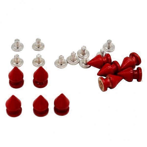 5x10 Sets Red Rivet Screw Back Rock Rivets for Leather Crafts