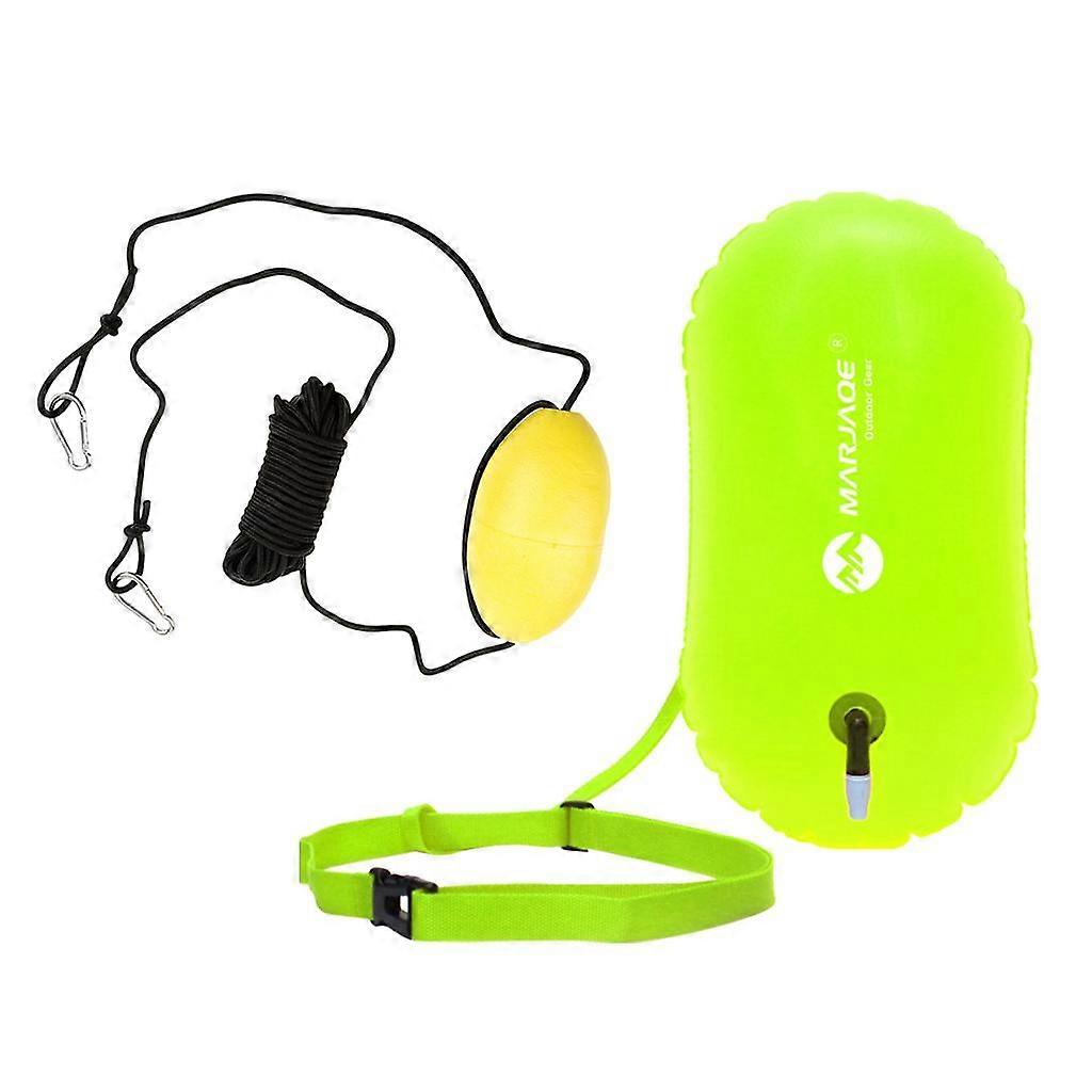 High Visible Swim Buoy Tow Float Inflatable Kayak Tow Rope Tow Throw Line with
