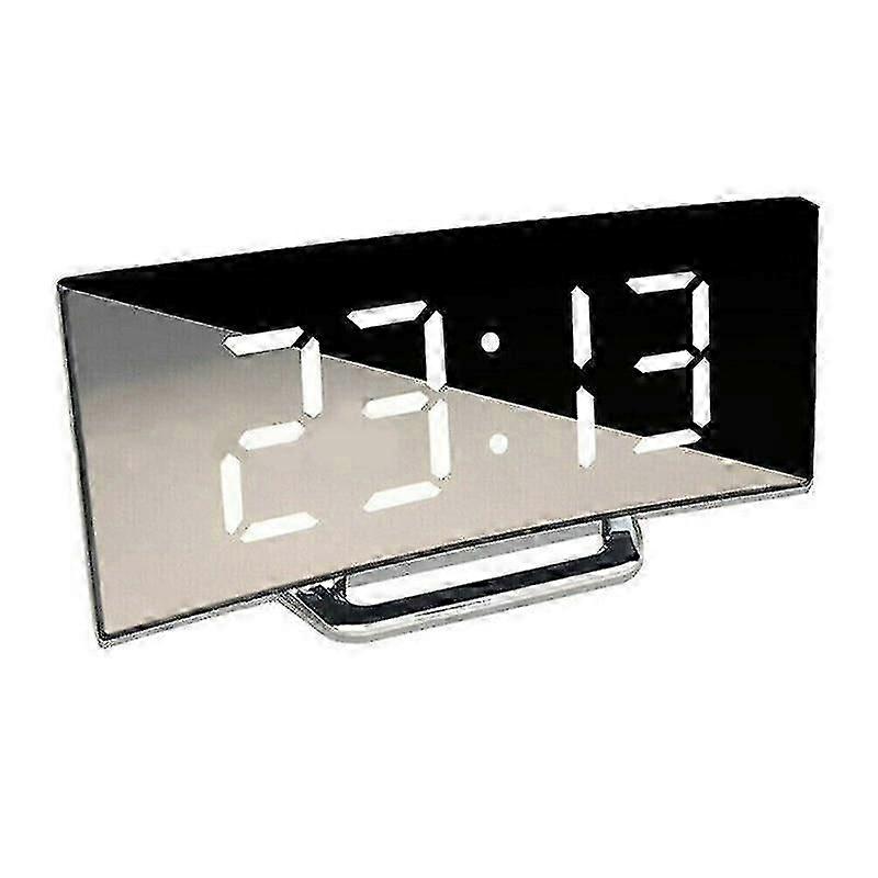 Electronic LED Digital Alarm Clock Snooze Nightstand Time Display USB Office