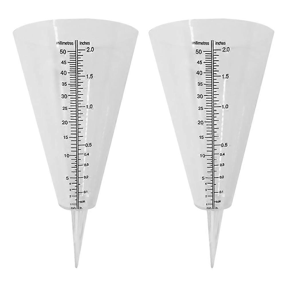 The **2pcs Plastic Rain Gauge Outdoor Plant Watering Device Rainfall Meter For Garden Lawns** is a practical and simple tool designed to help