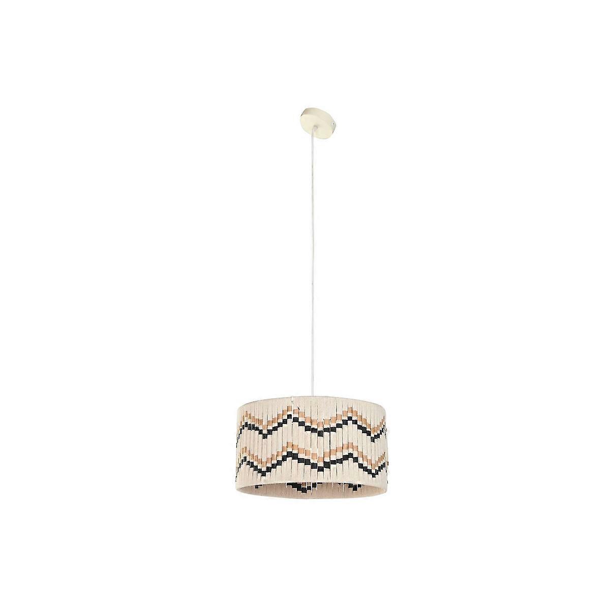 Ceiling Light Home ESPRIT Bicoloured Raffia 50 W 39 x 39 x 21 cm