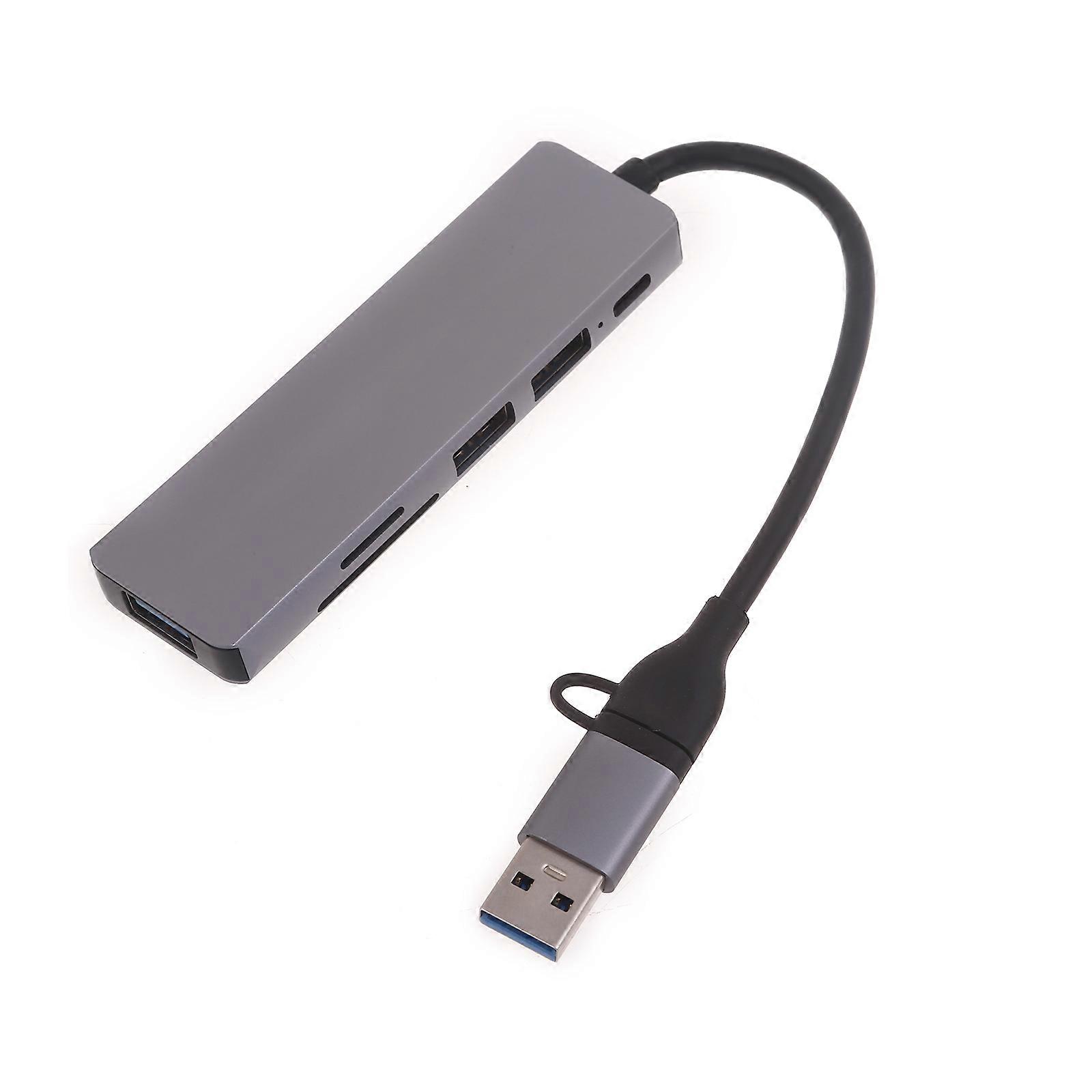 USB C to USB Hub Type C/USB to USB Multiport Adapter Aluminum Card Reader Type C Extender Converter Charger Adapter